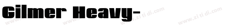 Gilmer Heavy字体转换